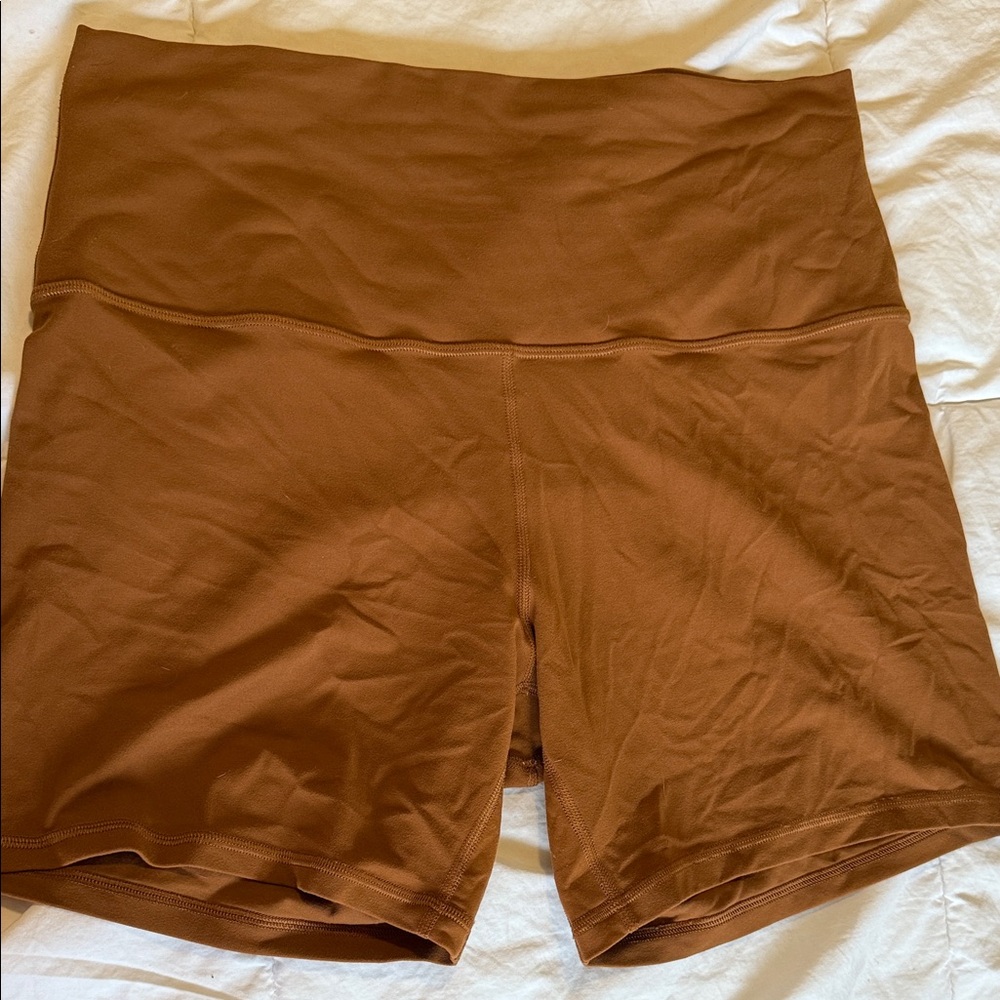 lululemon athletica High-Waisted Brown Shorts